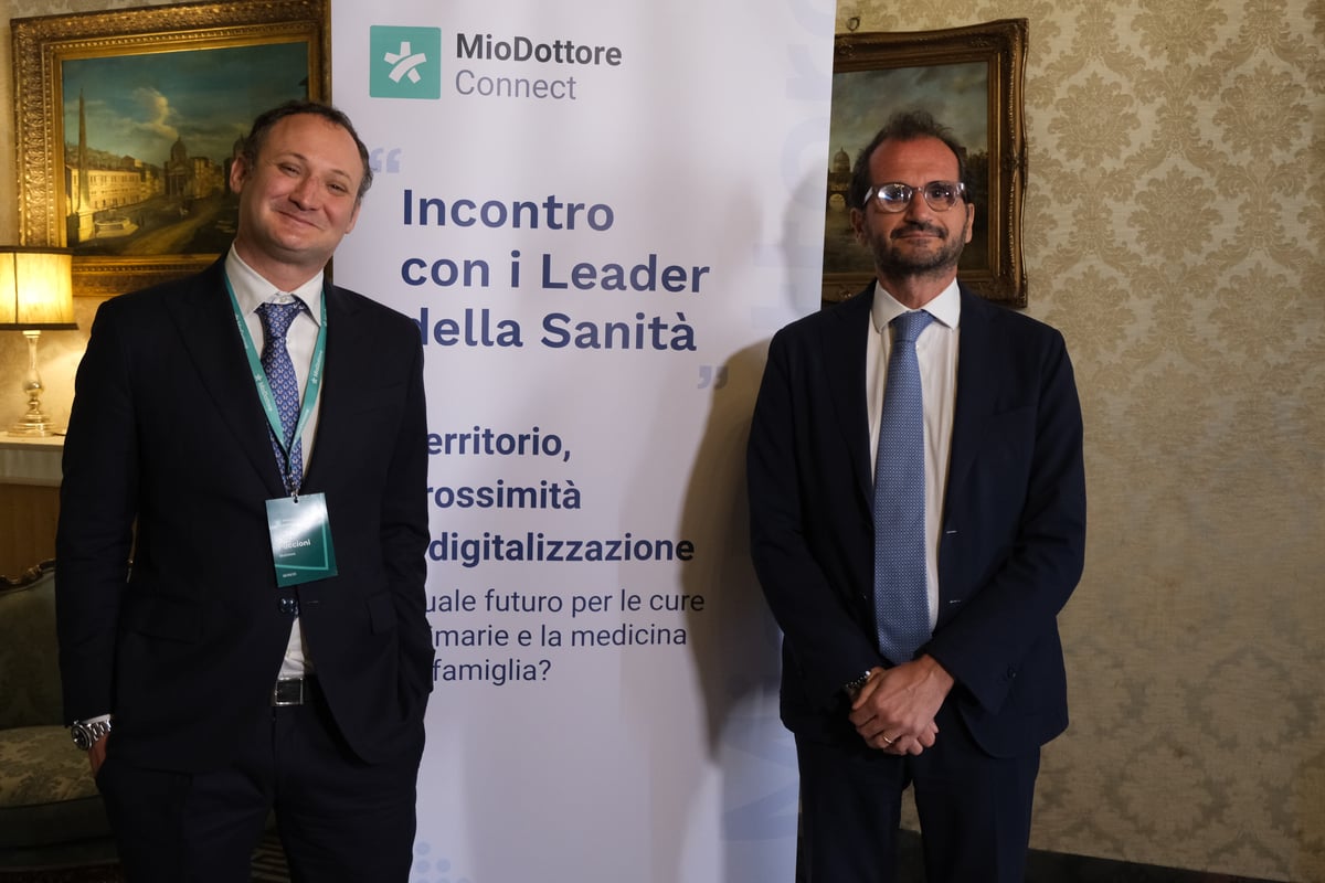 Evento medicina territoriale: Luca Puccioni (MioDottore) e Marcello Gemmato (Sottosegretario Ministero Salute)